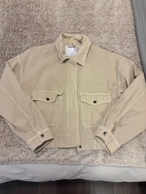 Garage Khaki Collared Jacket